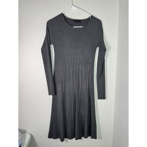 Vintage Y2K Sisters Gray Sweater Dress Size Small